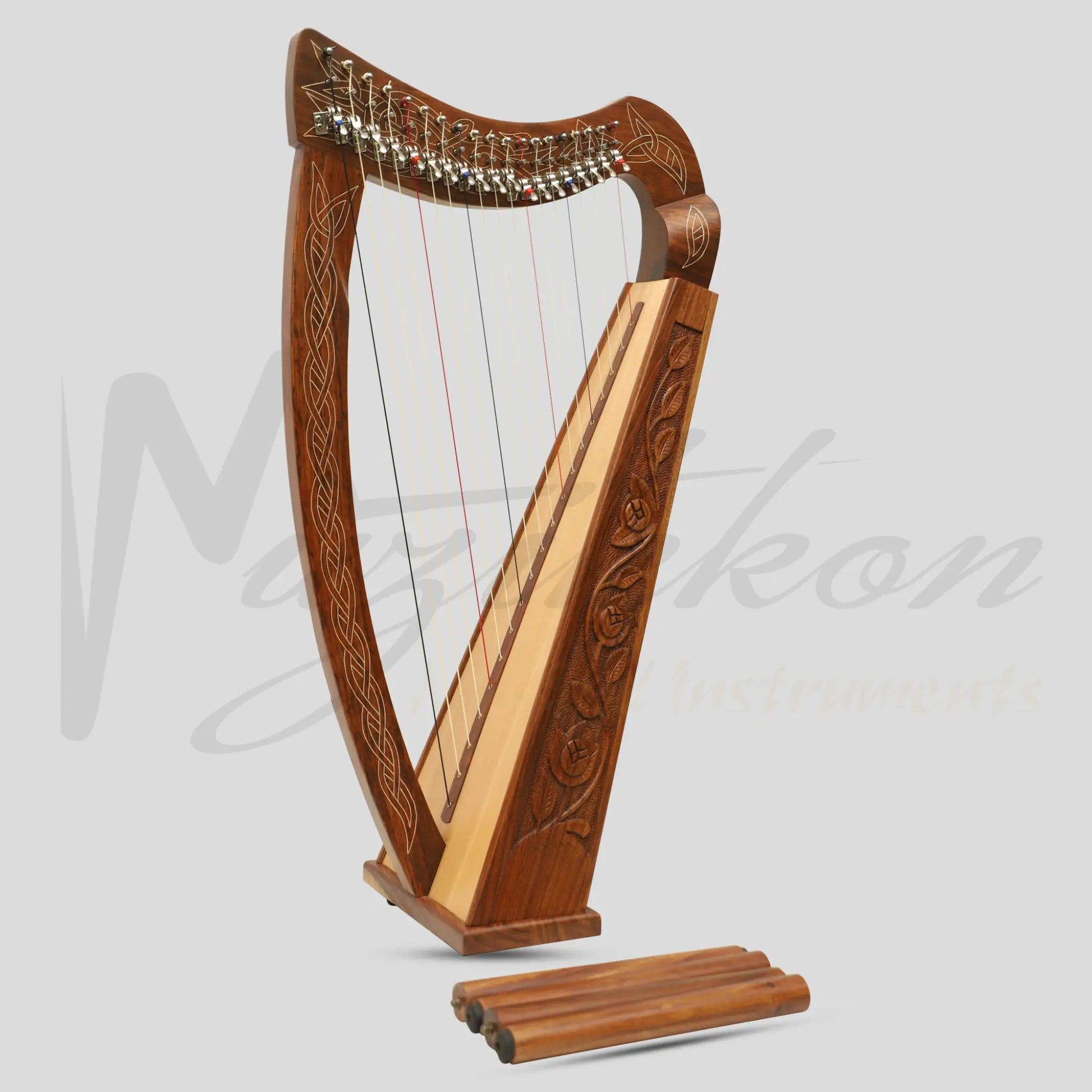 19 String Boru Harp Rosewood