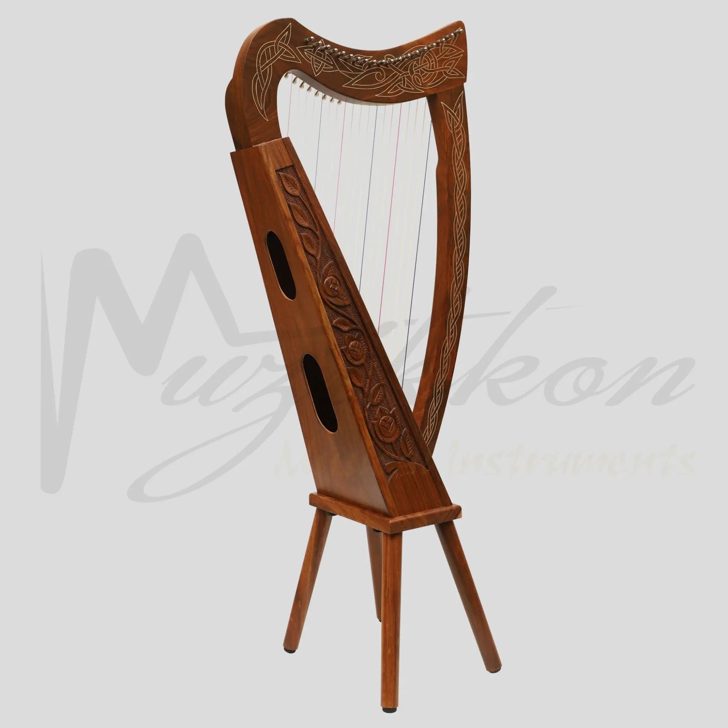 19 String Boru Harp Rosewood