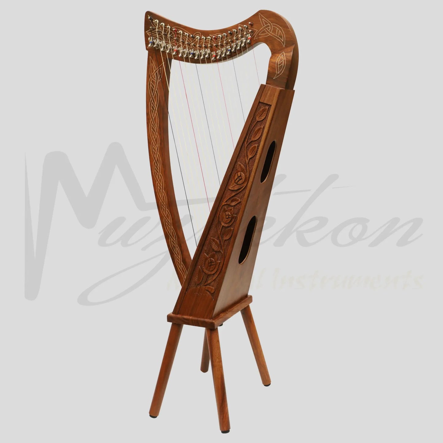 19 String Boru Harp Rosewood