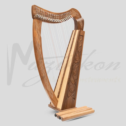 19 String Boru Harp Walnut