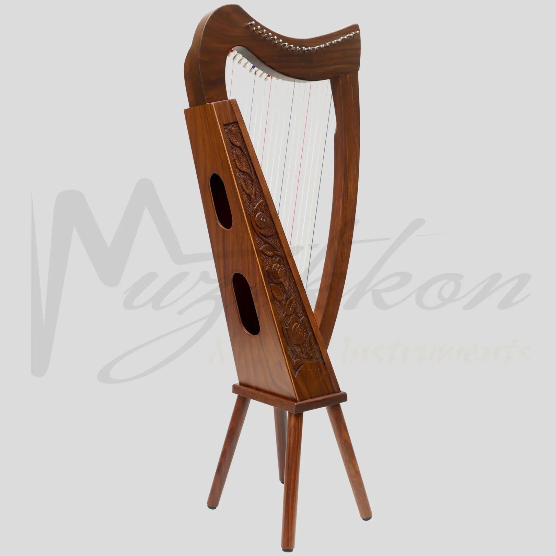 19 Strings Trinity Harp Rosewood