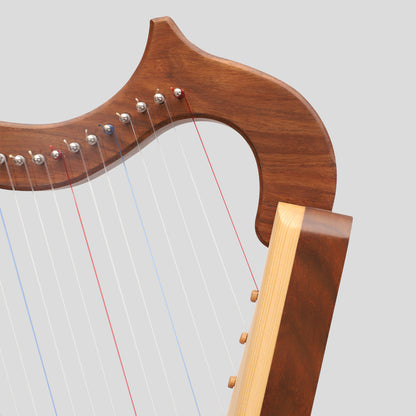 Muzikkon Gothic Harp 19 String Rosewood