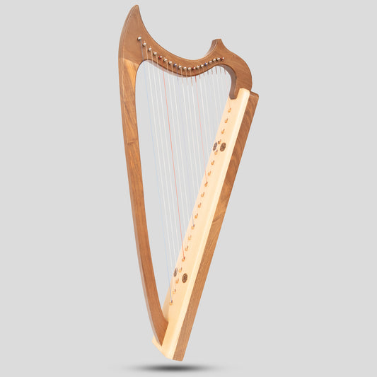 Muzikkon Gothic Harp 19 String Walnut