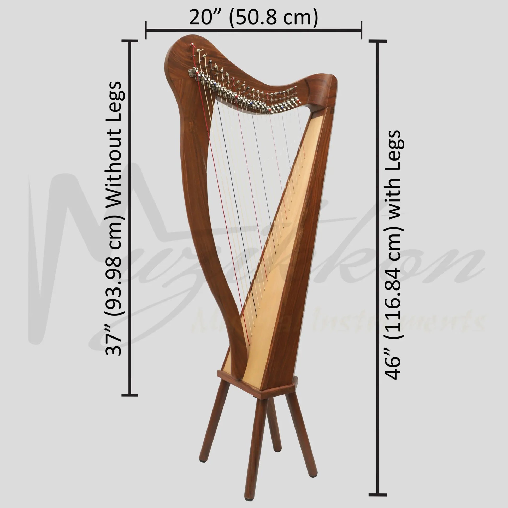 22 String Ard Ri Harp Rosewood