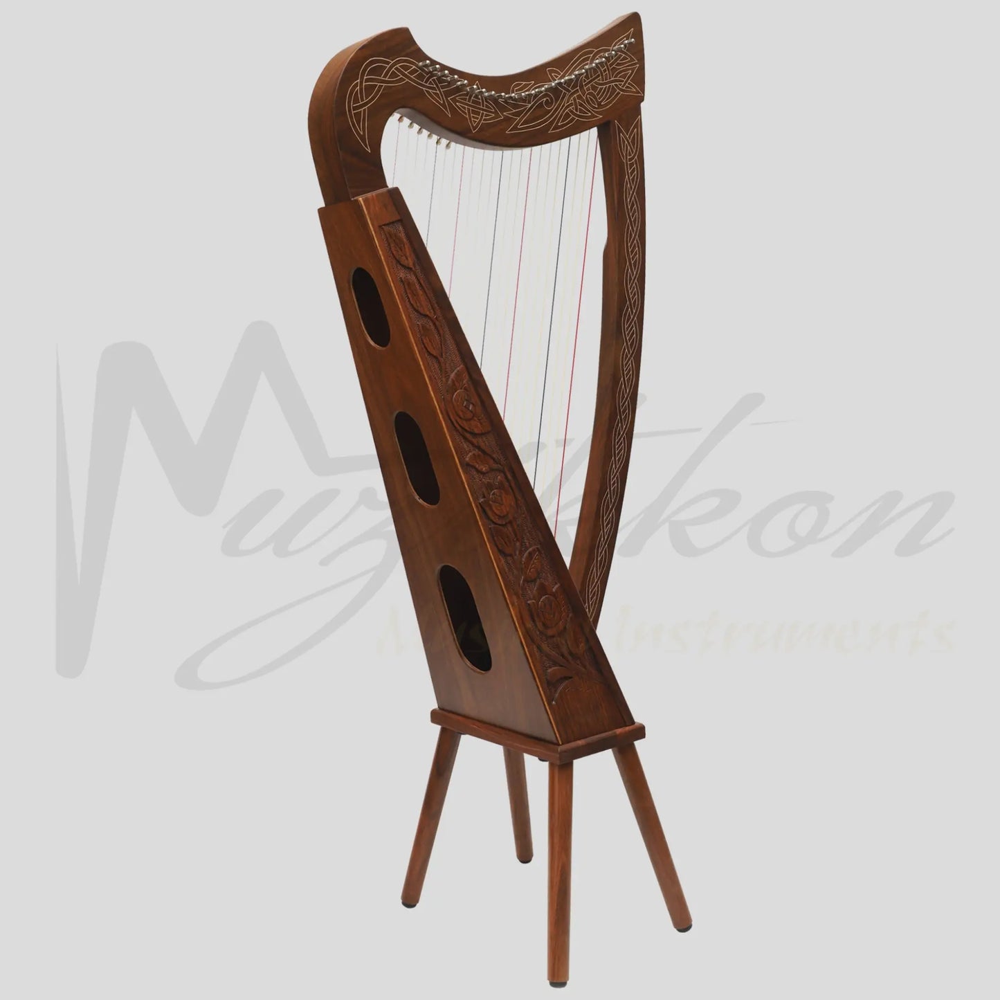 22 String Boru Harp Rosewood