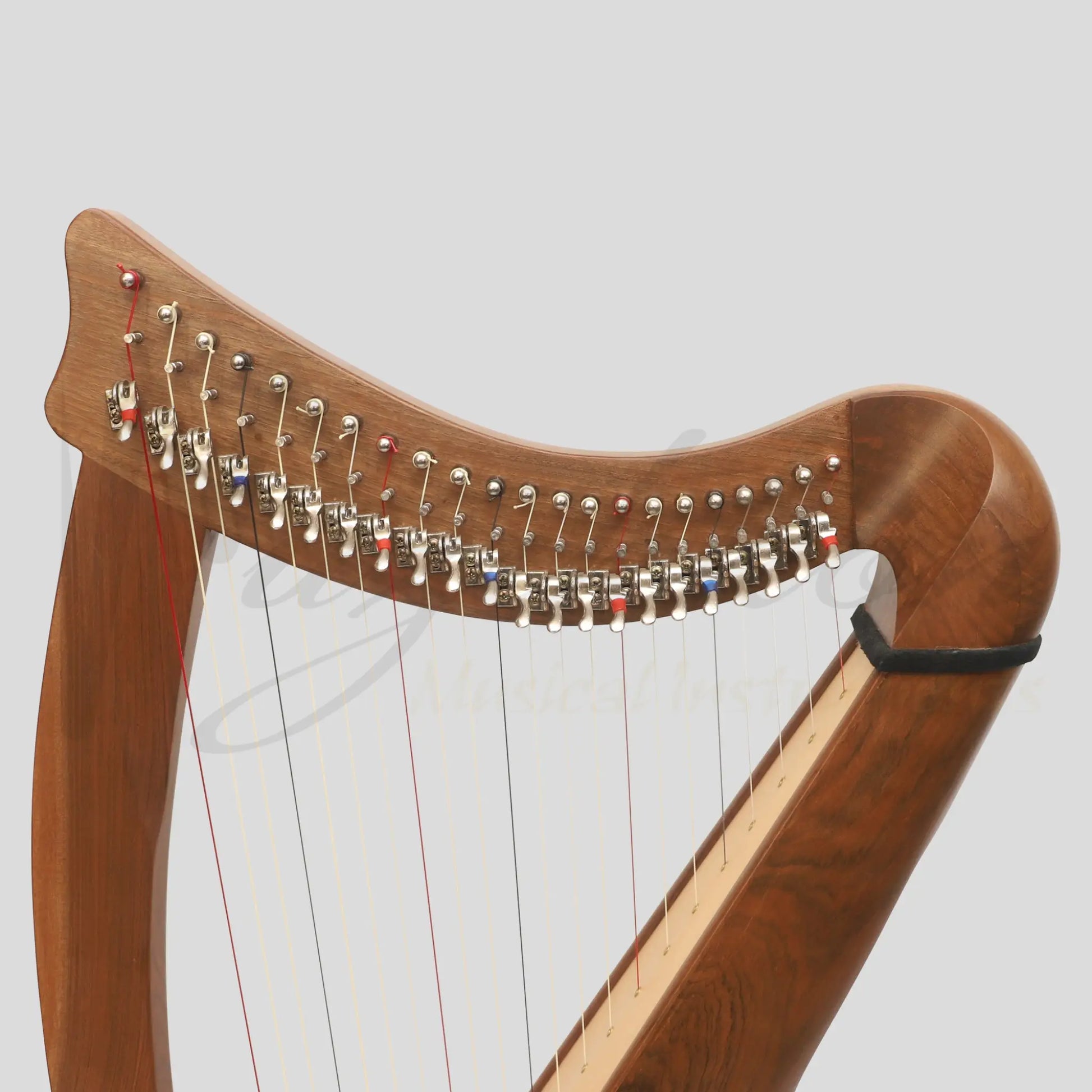 22 String Claddagh Busker Harp Walnut