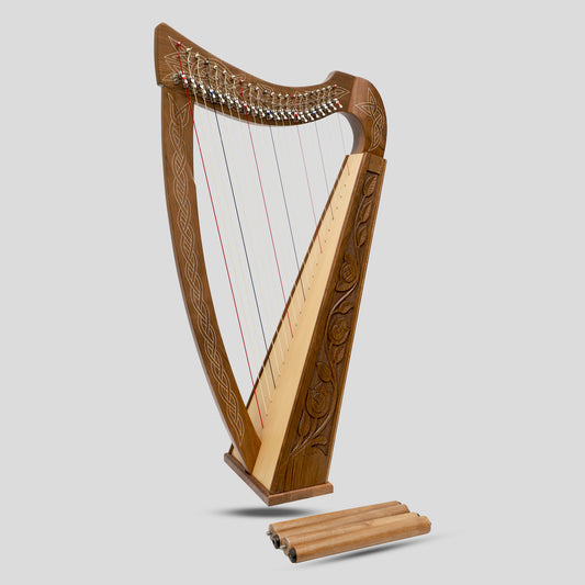 22 String Boru Harp Walnut