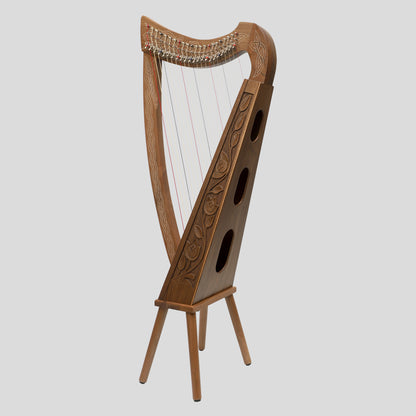 22 String Boru Harp Walnut