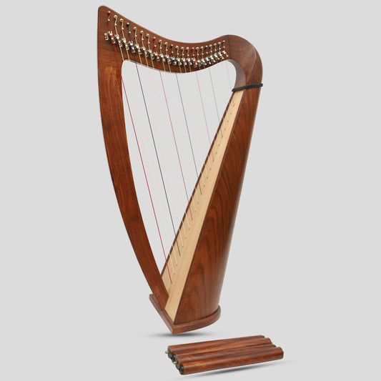 22 String Claddagh Harfe Rosenholz