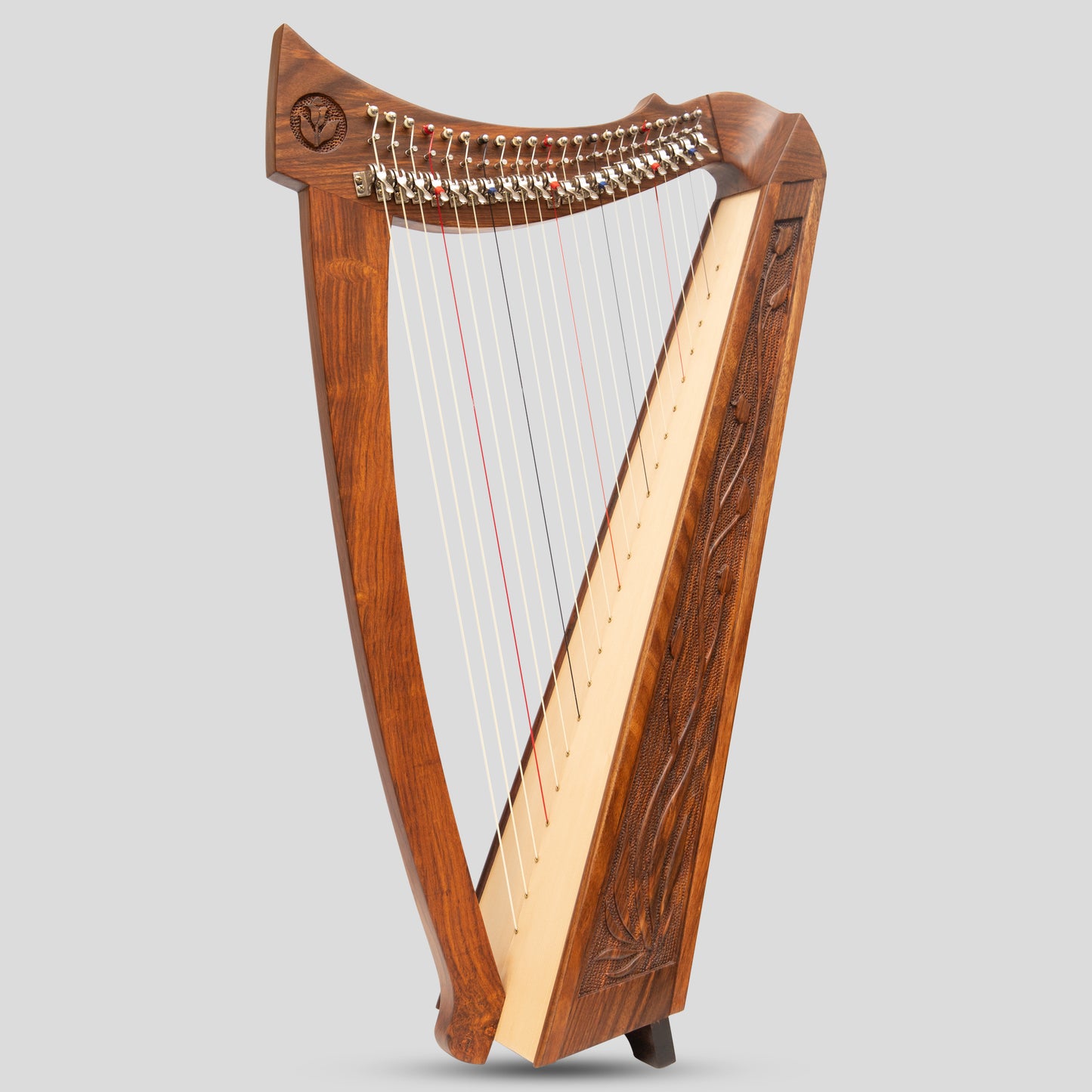 22 Strings Trinity Crested Harp Rosewood