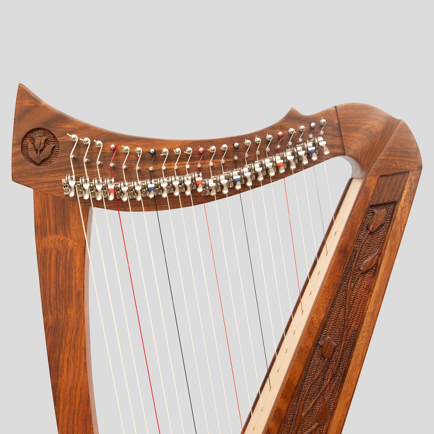 22 Strings Trinity Crested Harp Rosewood