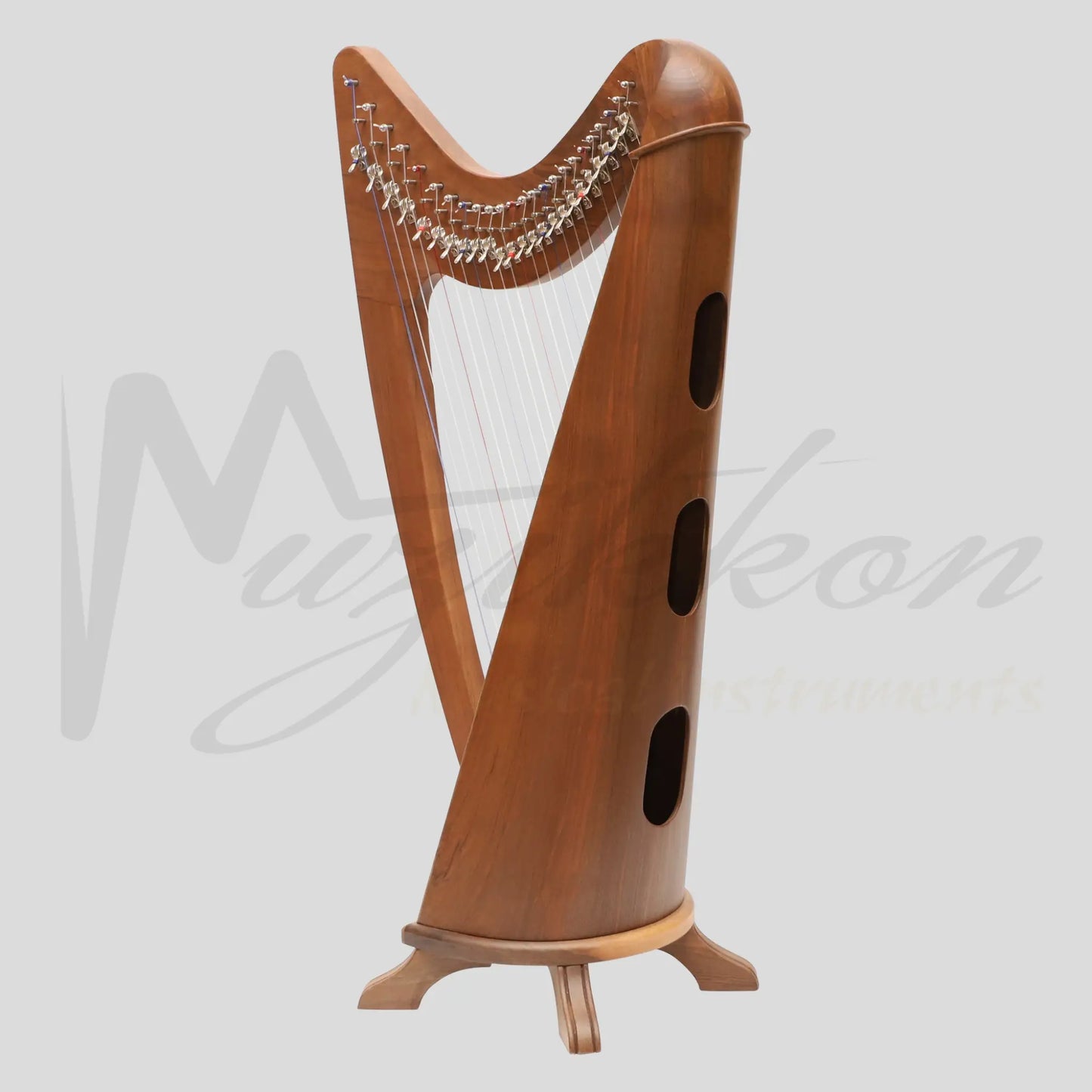 24 String Claddagh Harp Walnut