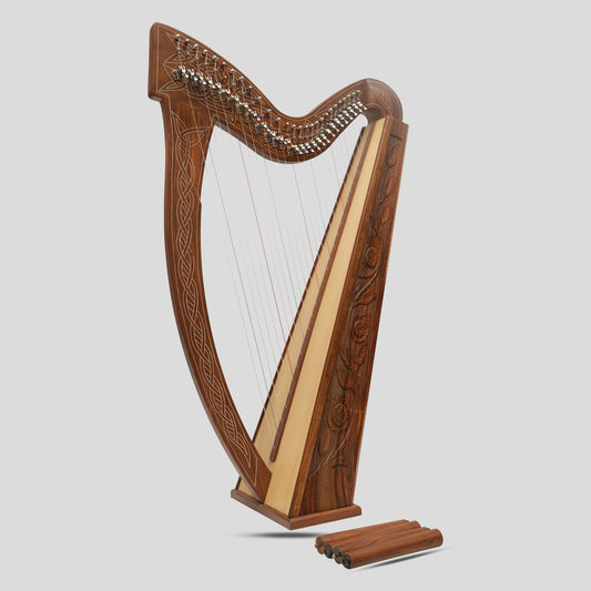 27 String Boru Harp Rosewood