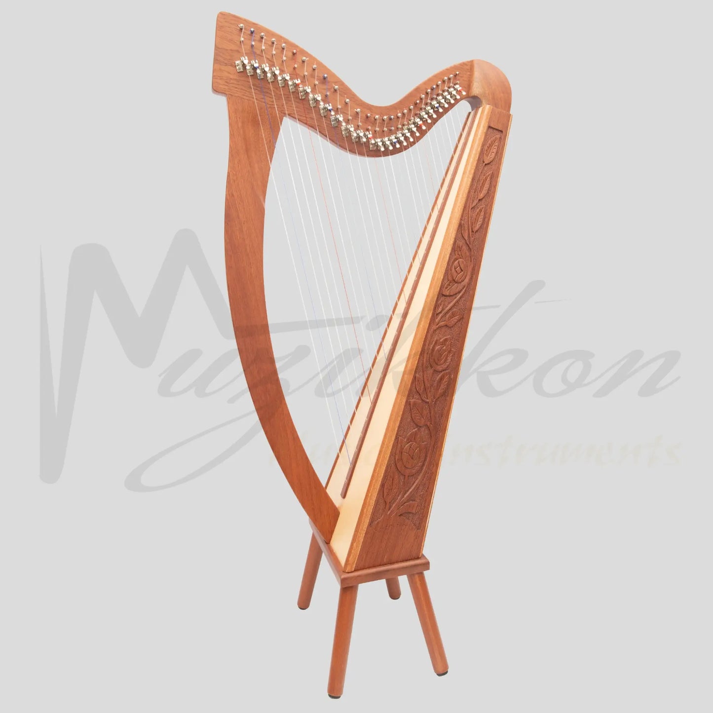 27 String Trinity Harp Mahogany