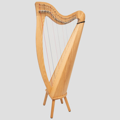 Muzikkon 28 String Claddagh Harp Ashwood