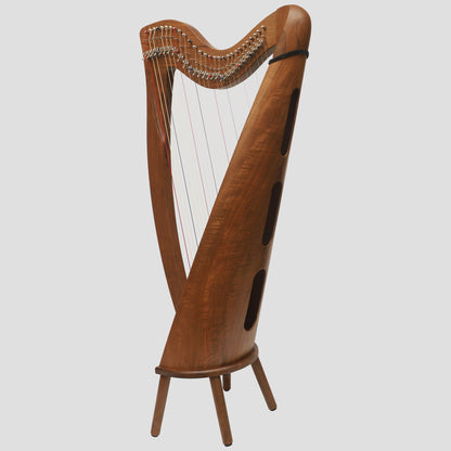 28 String Claddagh Harp Walnut