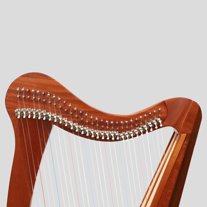 Muzikkon Ard RI Harp, 27 String Mahogany