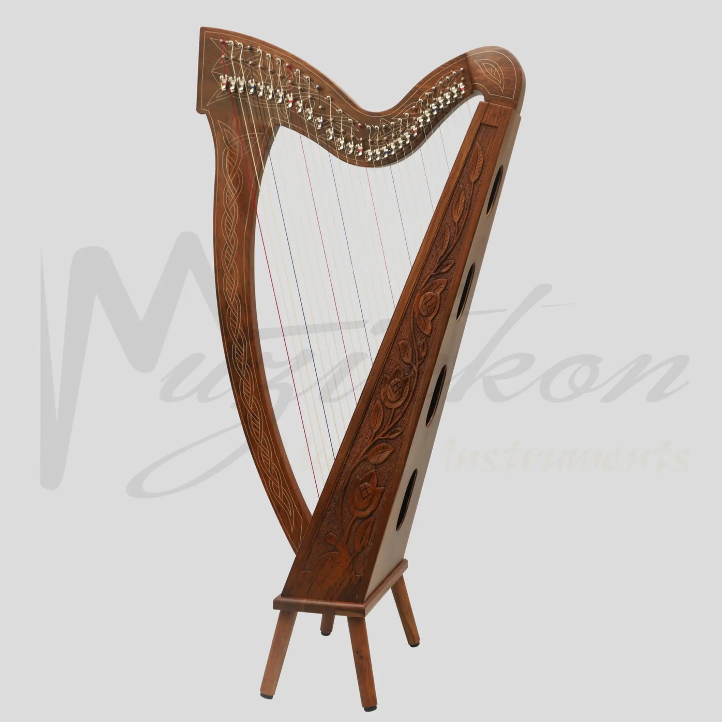 29 String Boru Harp Rosewood