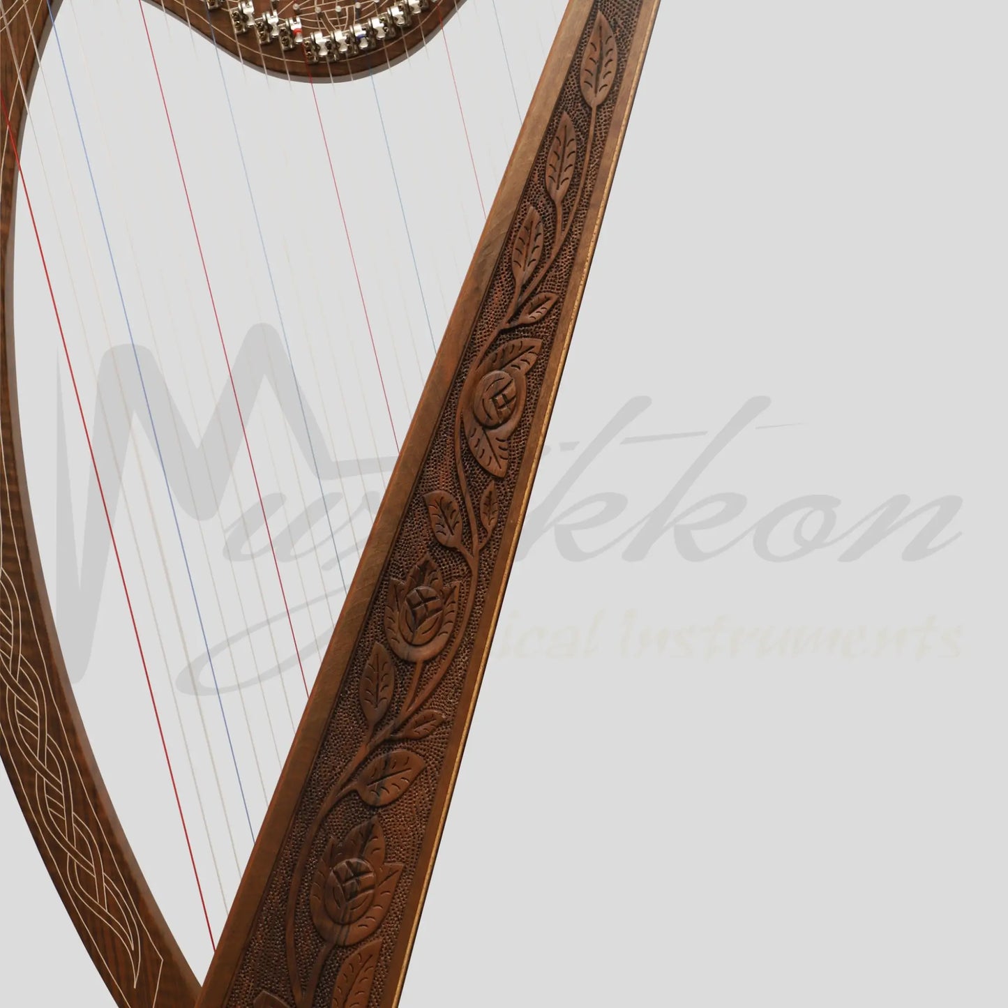 29 String Boru Harp Walnut