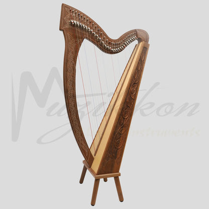 29 String Boru Harp Walnut