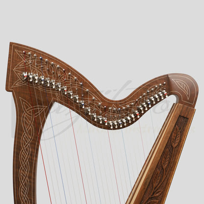 29 String Boru Harp Walnut