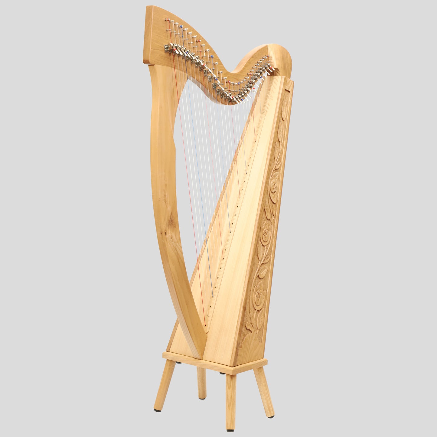 Muzikkon 29 Strings Trinity Harp Ashwood
