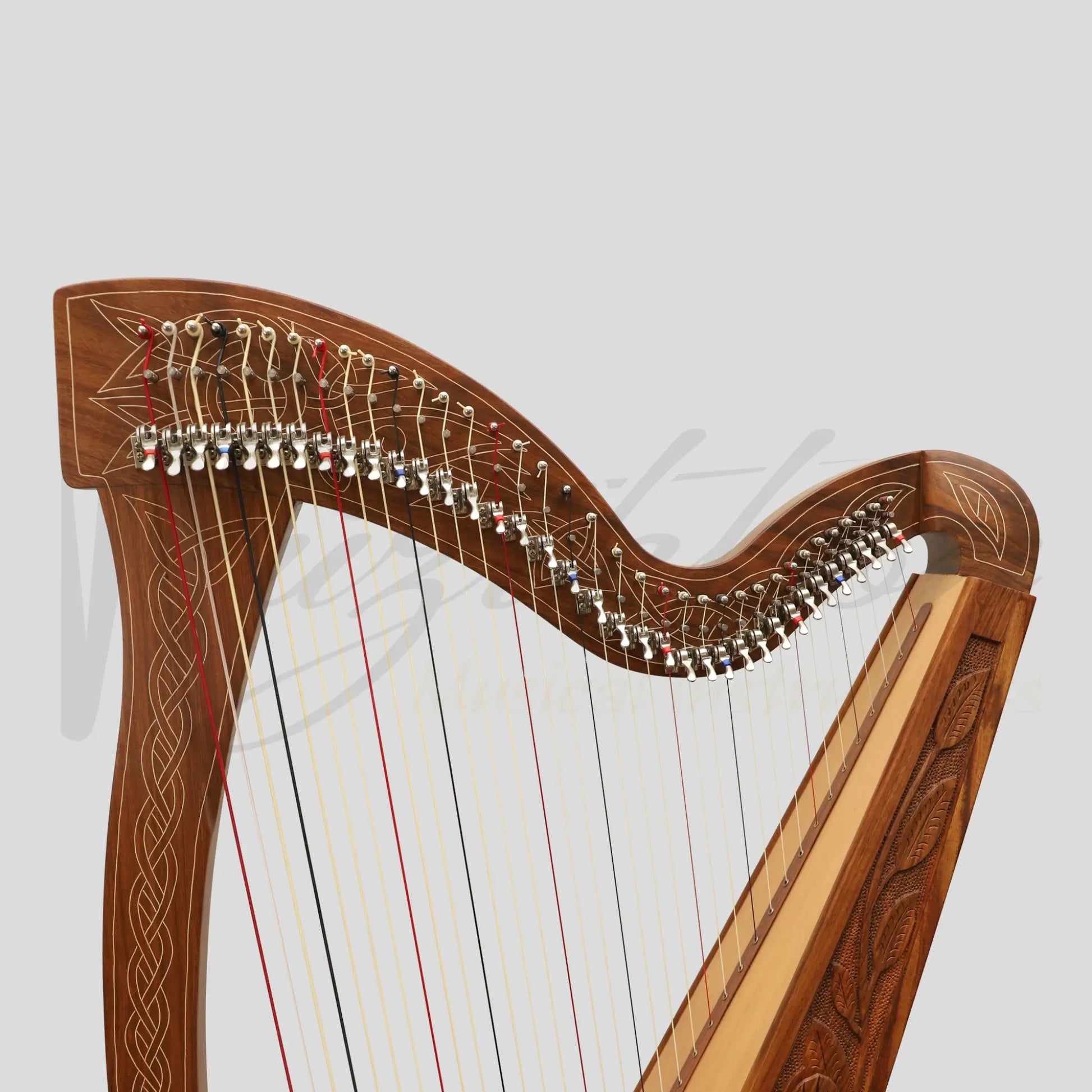 36 String Muzikkon Boru Harp Rosewood