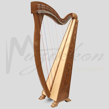 36 String Trinity Harp Walnut