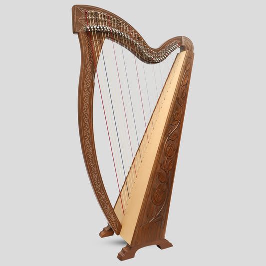 36 String Boru Harp Walnut