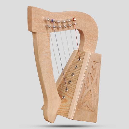 O'Carolan Harp, 6 String Lacewood Knotwork