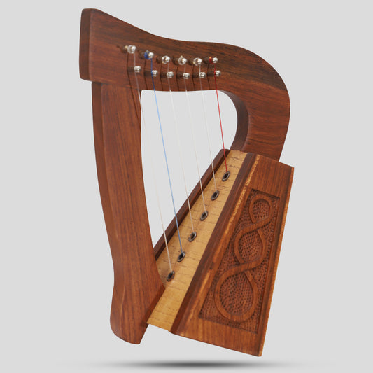 O'carolan Harp, 6 String  Rosewood Knotwork