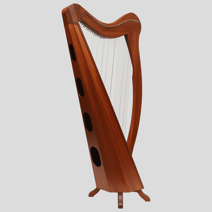 Muzikkon 36 String Ard Ri Harp Mahogany