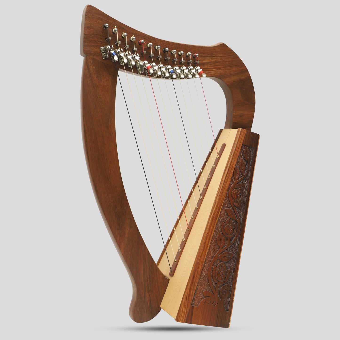 O'Carolan Harp 12 Strings Rosewood with Sharpening Levers