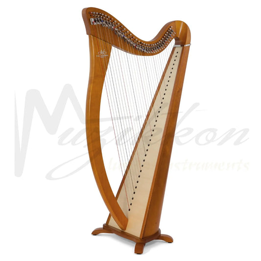 Camac Hermine Lever Harp, 34 Alliance Carbon Strings In Cherry Muzikkon