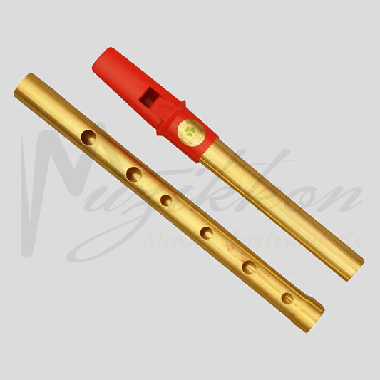 Clare Irish Tin Whistle 2 Part In D Brass Red