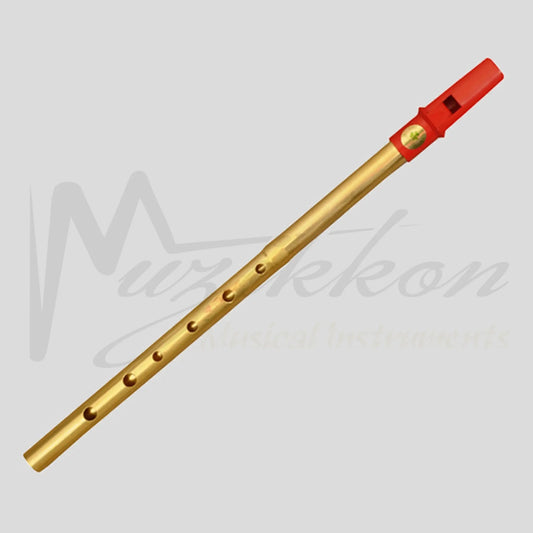 Clare Irish Tin Whistle In D Brass Red