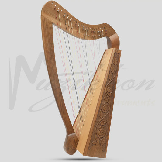 Cross Strung Harp 38 String Walnut