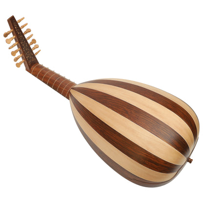 Muzikkon Descant Lute 7 Course Variegated Rosewood Lacewood