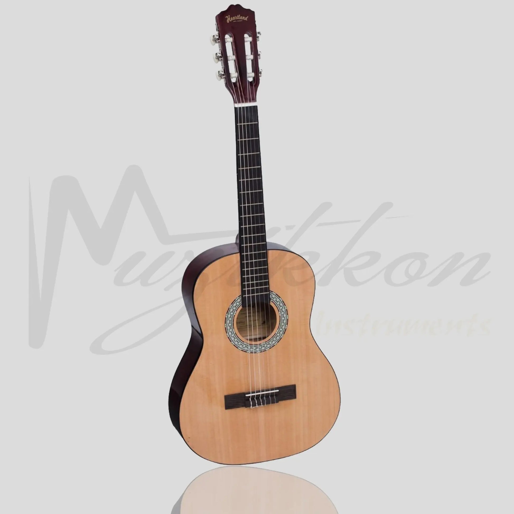 Heartland 3-4 Student Beginners Nylon Classic Guitar Pack Natural Finish