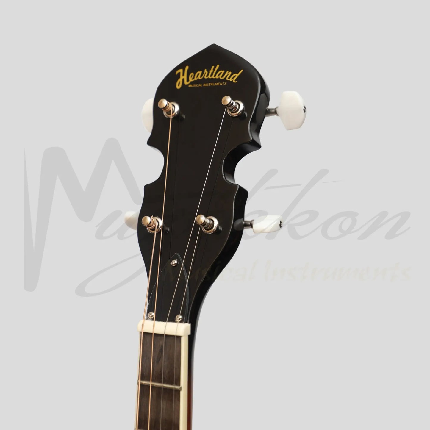 Heartland 4 String 17 Fret Irish Tenor Banjo Player Series With Closed Solid Back Sunburst Finish