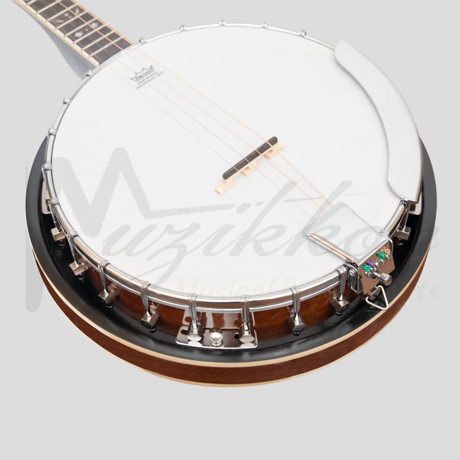 Heartland 4 String 19 Fret Irish Tenor Banjo Left Handed Player Series With Closed Solid Back