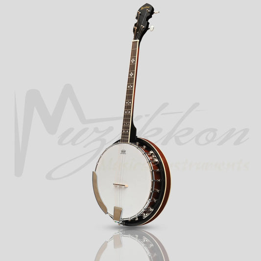 Heartland 4 String 19 Fret Irish Tenor Banjo Player Series With Closed Solid Back Sunburst Finish