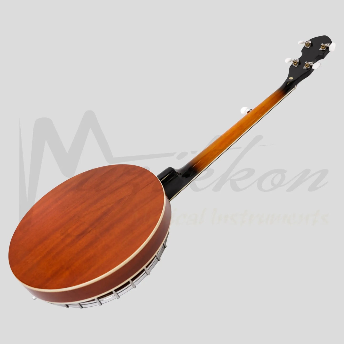 Heartland 5 String Irish Banjo Left Handed Player Series 24 Bracket With Closed Solid Back Sunburst