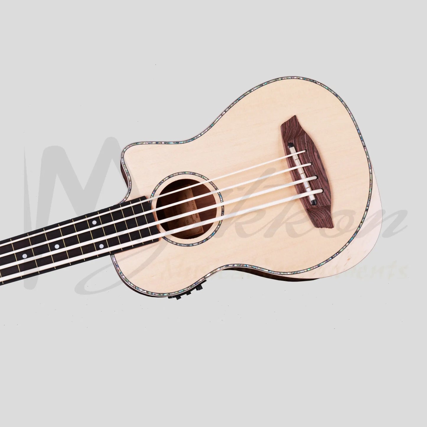 Heartland Baritone Ukulele Bass Acacia With Eq