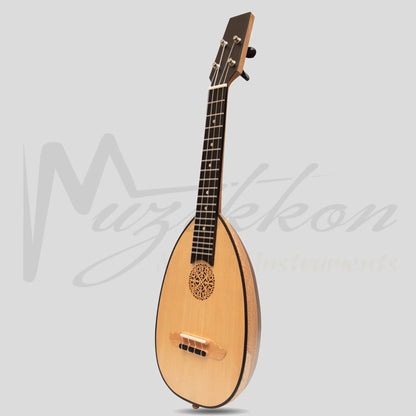 Heartland Baroque Ukulele 4 String Concert Variegated Walnut And Lacewood