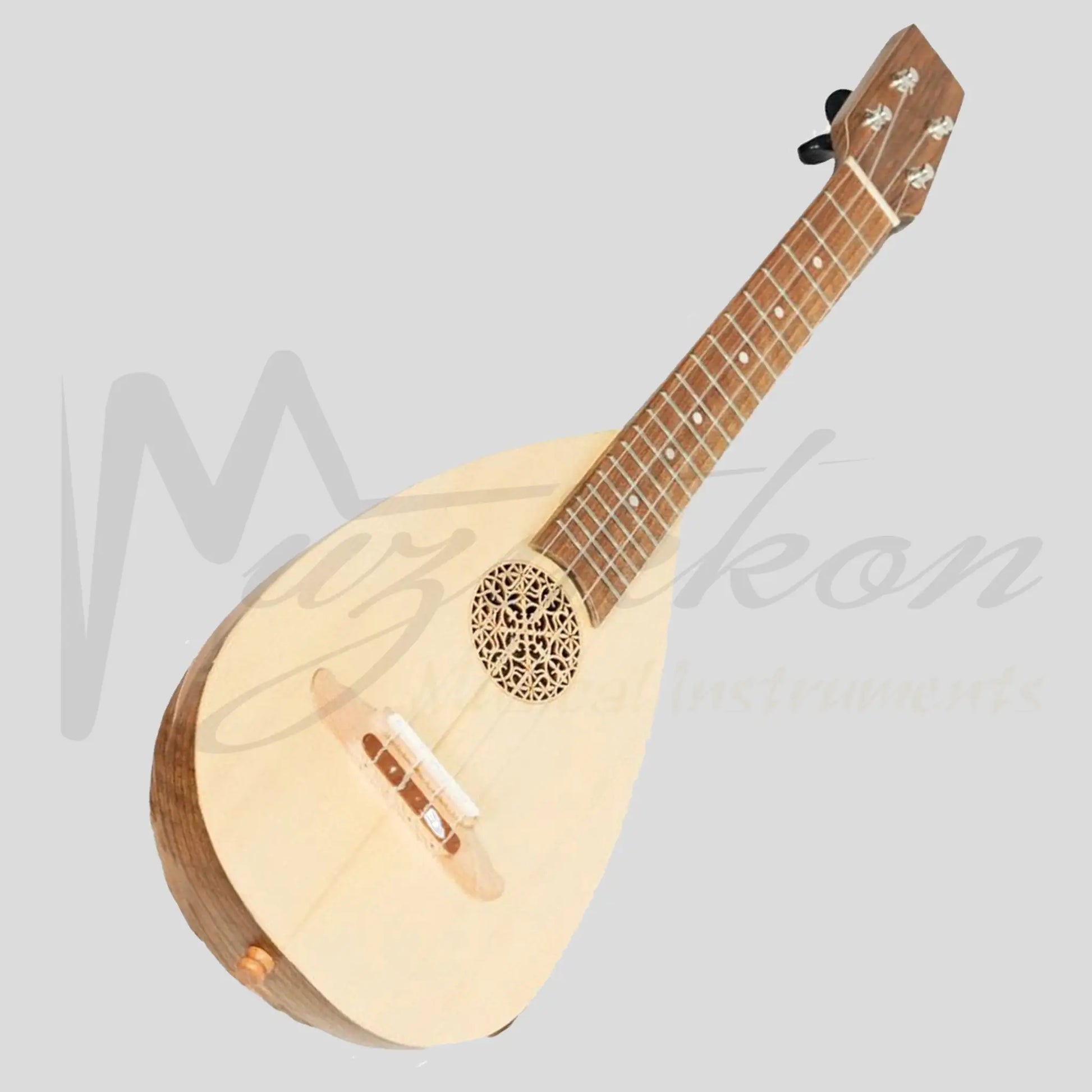 Heartland Baroque Ukulele 4 String Soprano Variegated Walnut And Lacewood