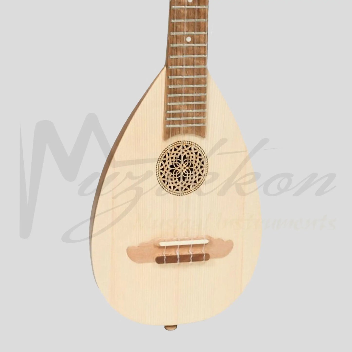 Heartland Baroque Ukulele 4 String Soprano Variegated Walnut And Lacewood