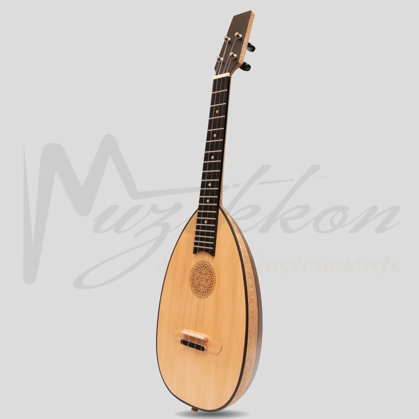 Heartland Baroque Ukulele 4 String Tenor Variegated Rosewood And Lacewood