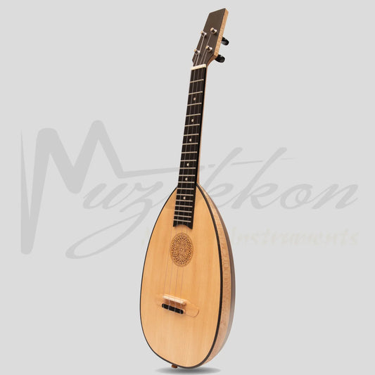 Heartland Baroque Ukulele 4 String Tenor Variegated Walnut And Lacewood