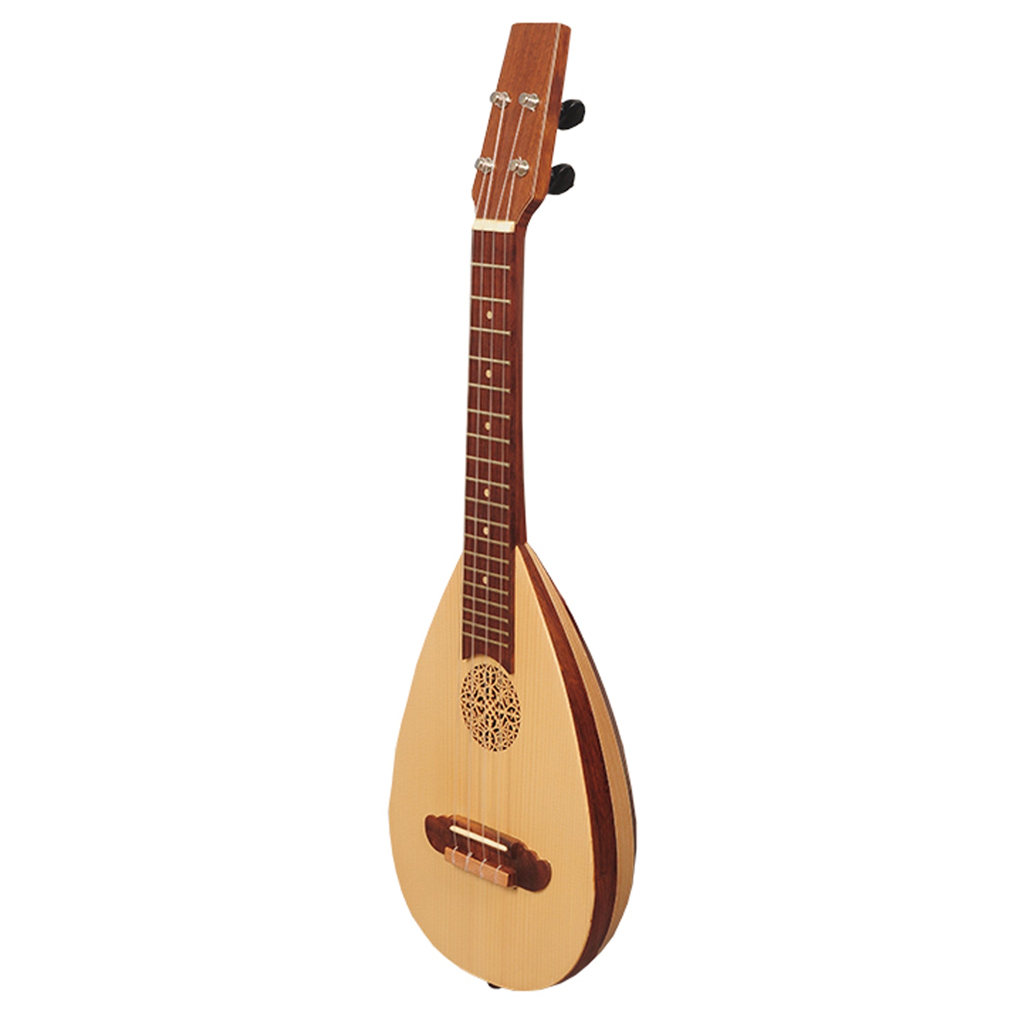 Heartland Baroque Ukulele, 4 String Baritone Variegated Rosewood And ...